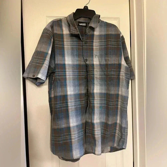 Vans flannel t shirt size S - Picture 1 of 4